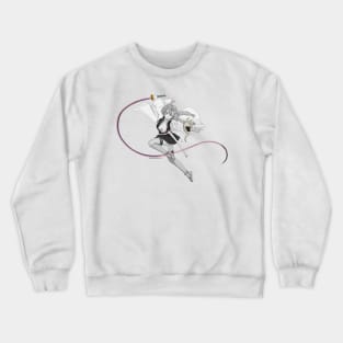 Gray Love Girl Crewneck Sweatshirt